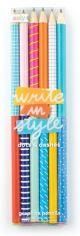 Kolorowe Baloniki Ołówki Pisz Stylowo Write In Style Dots And Dashes Zestaw 6 Ołówków