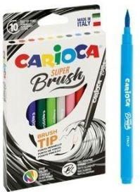 Carioca Pisaki Brush Tip 10 Kolorów