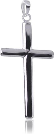 Srebrny Gładki Krzyż Do Łańcuszka 7cm 925