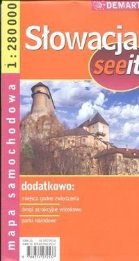 mapa wiednia samochodowa Słowacja seeit 1:280000/mapa samochodowa/demart   Ceny i opinie 