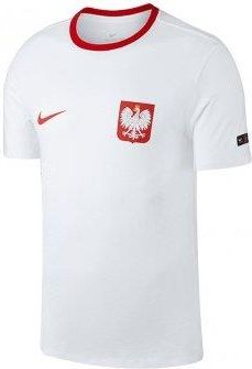 Nike Koszulka Męska Poland Pol Nk Tee Crest Biała 25910292