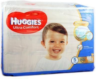 Huggies Pieluszki Jednorazowe Ultra Comfort 5 12-22Kg 42Szt