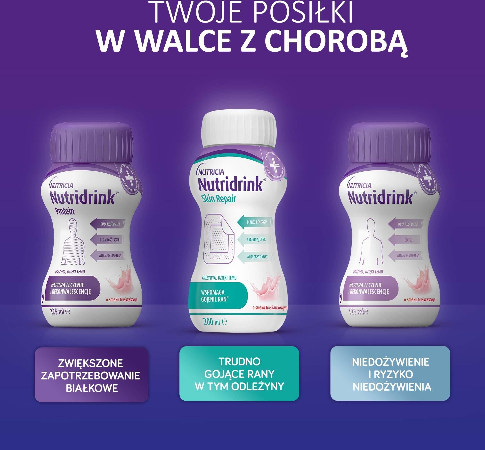 Nutridrink Protein preparat odżywczy rozgrzewający smak owoców tropikalnych i imbiru 4X125ml - zdjęcie 2 Nutridrink Protein preparat odżywczy rozgrzewający smak owoców tropikalnych i imbiru 4X125ml