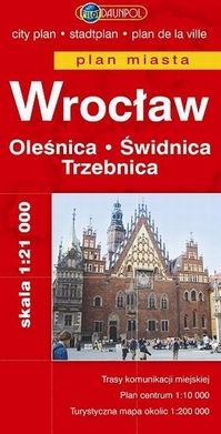 Wrocław. Oleśnica. Świdnica. Trzebnica. Plan miasta