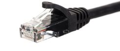 Netrack patchcord RJ45, osłonka zalewana, kat. 6 UTP, 0.5m czarny