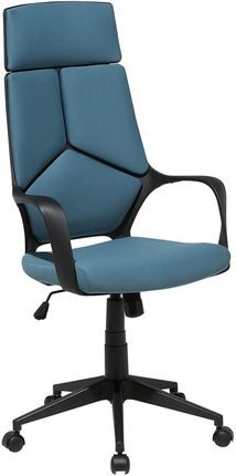 Beliani Krzesło biurowe niebiesko-czarne regulacja wysokości ergonomiczne Delight