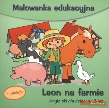 Leon na farmie malowanka edukacyjna