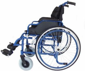 Wirex Wózek Inwalidzki Aluminiowy Iwr100 Wd Rozmiar 46/P Niebieski