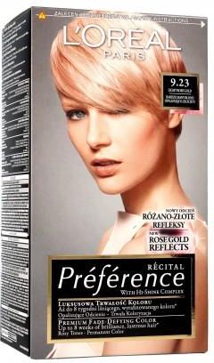 L'Oreal Paris Preference Farba do włosów 9.23 Pure Rose