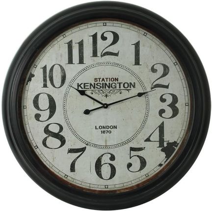 Pigmejka Zegar Ścienny Kremowo-Czarny 93X93X8,5 Cm