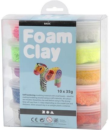 Masa Plastyczna Foam Clay 10 X 35Gkolory Podst.