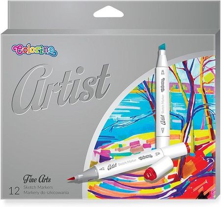 Colorino Kids Markery do szkicowania ARTIST 12 kolorów 92470PTR