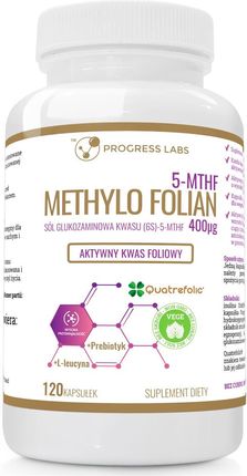 Progress Labs Kwas foliowy Methylo Folian 400µg 120kaps.