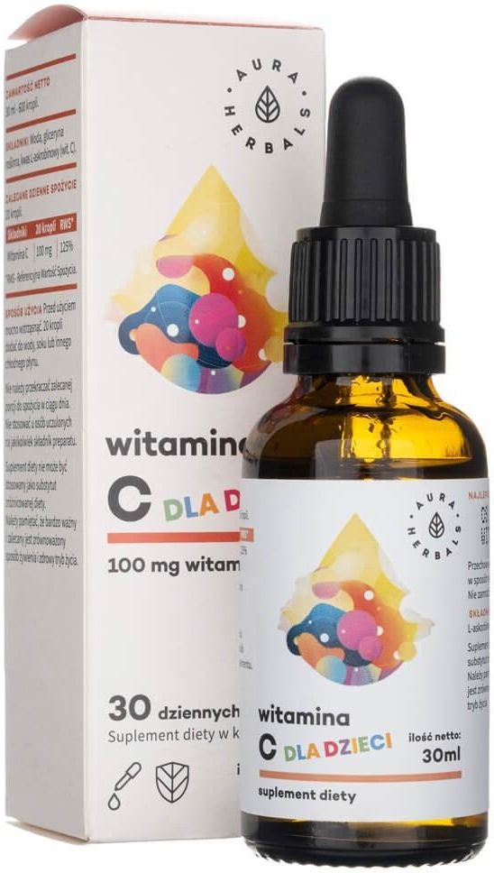 Aura Herbals Witamina C Dla Dzieci 100mg Krople 30ml