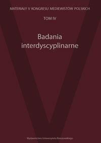 Badania interdyscyplinarne Tom 4