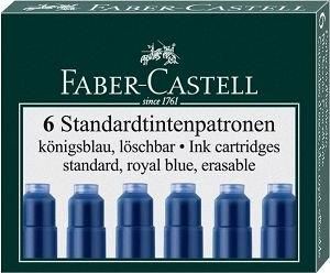 Faber-Castell Naboje Atramentowe Krótkie Niebieskie 6Szt (185506 Fc)