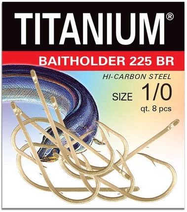 Robinson Haczyk Titanium BAITHOLDER 8szt rozm 1/0 (02p225br10)