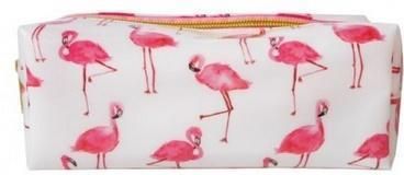 Incood Piórnik Biały Różowe Flamingi