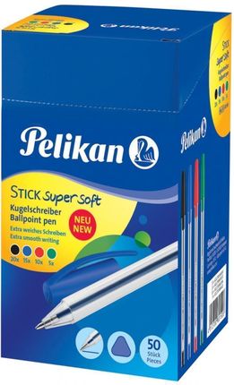 Pelikan Długopis Stick K86 Super Soft Różne Kolory (50Szt)