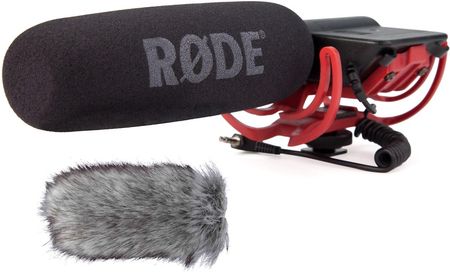 RODE VideoMic Rycote + Osłona DeadCat - profesjonalny mikrofon pojemnościowy do kamer i aparatów