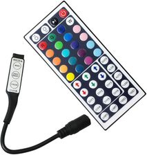 Premium Lux Kontroler Sterownik Mini Led Rgb 72W 6A 12 Dc + Pilot Ir 44 Przycisków Lux06338