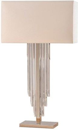Lampa Crystal Cascade table & cream shade 40W SW