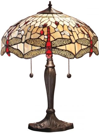 INTERIORS 1900 Lampa stołowa TIFFANY DRAGONFLY - 64085 