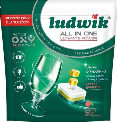 Ludwik All In One Tabletki Do Zmywarek Grapefruit 80szt.