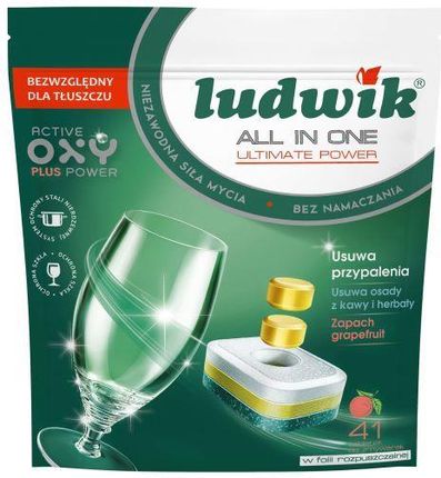 Ludwik All In One Tabletki Do Zmywarek Grapefruit 41szt.
