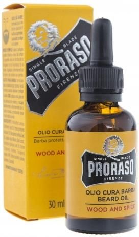 PRORASO KIT Zestaw do Pielęgnacji Brody WOOD & SPPICE