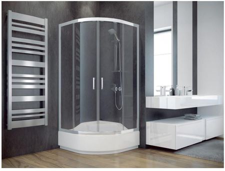 Besco Modern 80x80x165cm Szkło Grafitowe (MP80165G) - zdjęcie 4