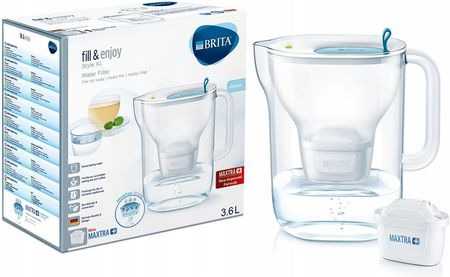 Dzbanek filtrujący BRITA Style XL 3,6l niebieski + butelka z filtrem niebieska