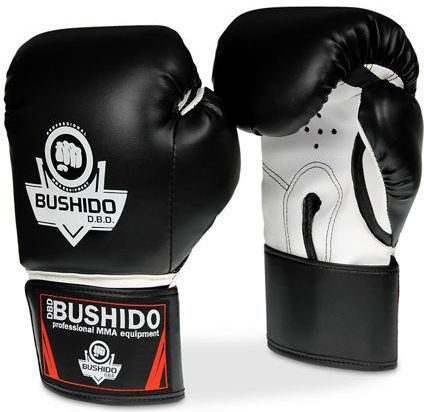 Dbx Bushido Rękawice Bokserskie Sparingowe Czarno-Białe 10oz