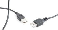 Zdjęcie Gembird Przedłużacz kabla USB 2.0 AM-AFI 0.75m czarny - Czerwionka-Leszczyny