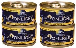 Moonlight Dinner nr 4 tuńczyk  kurczak i łosoś w sosie własnym 12x80g