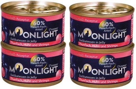 Moonlight Dinner nr 6 tuńczyk  kurczak  krewetki w galaretce 12x80g