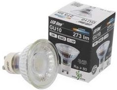 LED Line Lampa LED GU10 3W CW biała zimna SMD 36° 200-240V