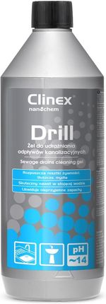 Clinex Żel Do Udrażniania Odpływów Kanalizacyjnych Drill 1L.77005