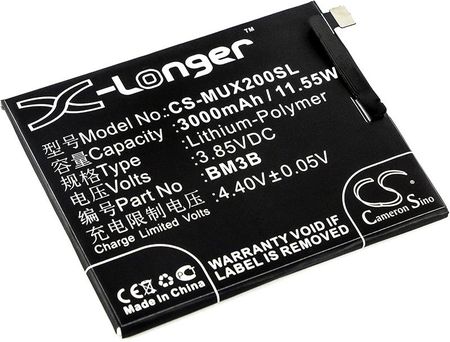 Cameron Sino do Xiaomi Mix 2 / BM3B 3300mAh 12.71Wh Li-Polymer 3.85V (CSMUX200SL)