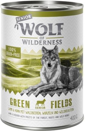 Wolf Of Wilderness Senior Green Fields Jagnięcina I Kurczak 24X400G