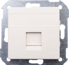 Zdjęcie SIMON Pokrywa gniazda RJ45 lub RD11/12 1 gniazdo z adapterem i żaluzją, beż 82 82005-31 - Woźniki