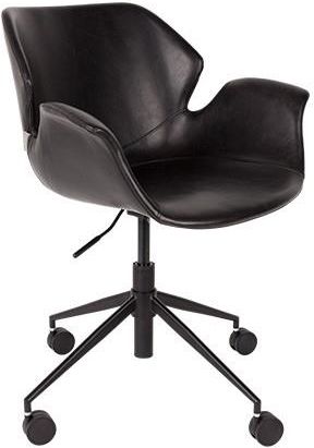 Zuiver Krzesło biurowe Nikki czarne 1300004