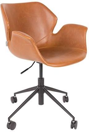 Zuiver Krzesło biurowe Nikki brązowe 1300005