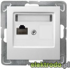 Zdjęcie OSPEL Gniazdo komputerowe pojedyncze kat.5e KRONE k. biały IMPRESJA - Sośnicowice