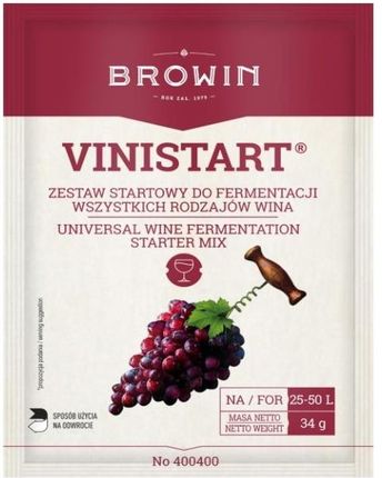Biowin Drożdże Do Wina + Pożywka Vinistart (34g)