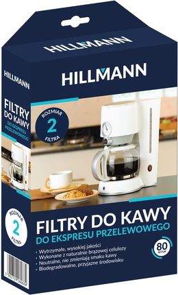 Hillmann Filtry do kawy do ekspresu przelewowego rozmiar 2 HILL1X201 80szt.