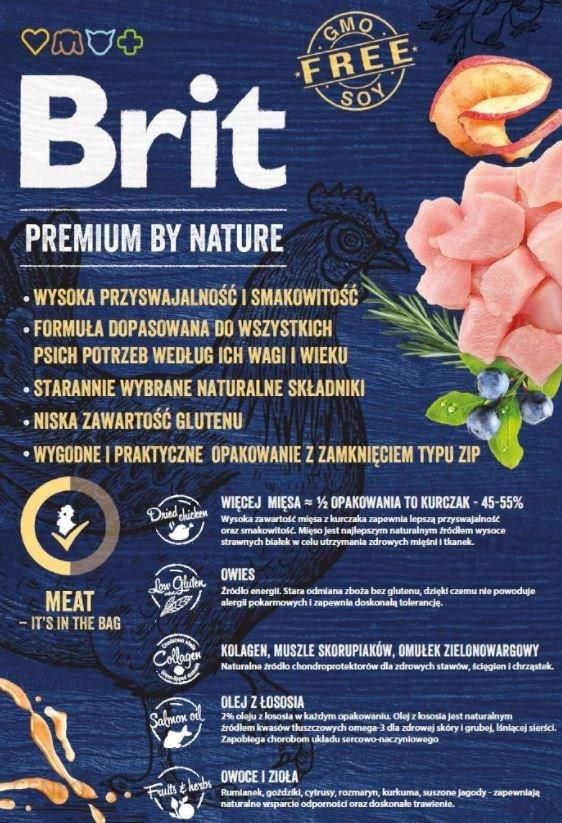 Brit Premium By Nature Light Niskokaloryczna 15Kg
