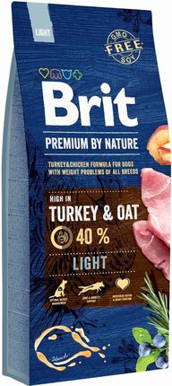 Brit Premium By Nature Light Niskokaloryczna 15Kg