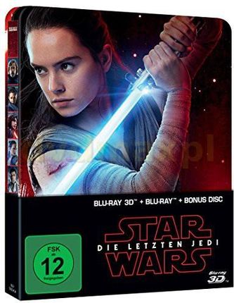 Gwiezdne Wojny: Epizod VIII Ostatni Jedi (steelbook) [Blu-Ray 3D]+[2xBlu-Ray]