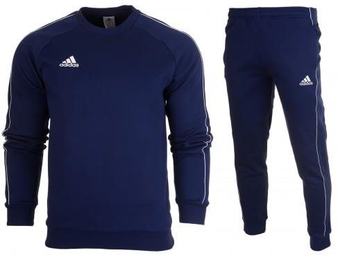Dres kompletny adidas meski spodnie bluza core 18 cv3959